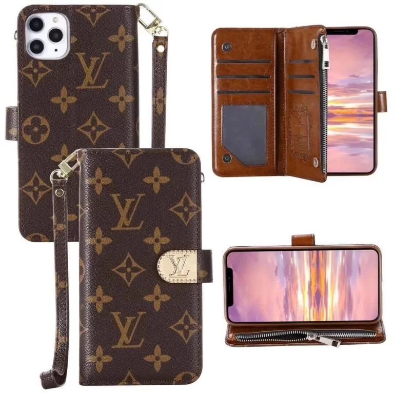 Luxury Leather Phone Cases Louis Vuitton, Gucci, Chanel Wallet Design