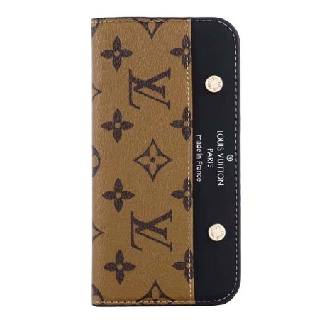 Louis Vuitton Yellow Monogram Wallet Case for iPhone 11 12 13 14 Pro Max