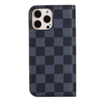 Louis Vuitton Black Monogram Wallet iPhone 12 11 Pro Max 13 14 Pro Case
