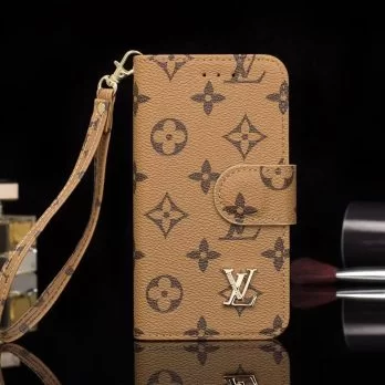 Louis Vuitton Yellow Monogram Wallet Case for iPhone 12 11 13 14 Pro Max XR Xs Max 7 8 Plus