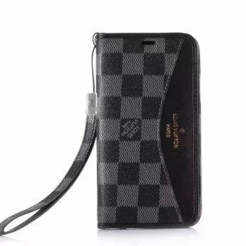 Louis Vuitton Damier E Monogram Wallet Case for iPhone 15 14 13 11 12 Pro Max 12 13 Mini Max Xs Max XR 7 8 Plus