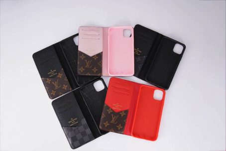 Louis Vuitton Eclipse Wallet Case for iPhone 12 11 13 14 15 Pro Max Xs Max XR 7 8 Plus