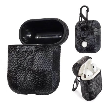 Louis Vuitton Black Checkerboard Airpods 1 2 3 Pro Case