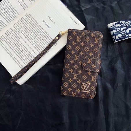 Louis Vuitton Monogram Brown Wallet Case for Samsung Galaxy S21 S20 Plus Note 10 Note 20 Ultra