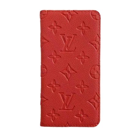Louis Vuitton Embossed Empreinte Monogram Leather iPhone 14 15 13 Pro Max 11 12 Xs Max 7 8 Plus Case - Orange