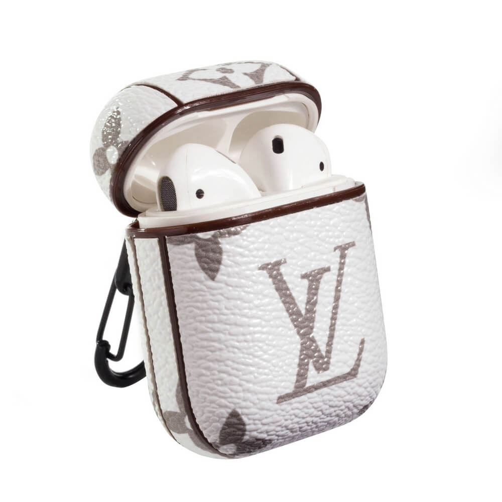 Louis Vuitton White Monogram Airpods Pro 1 2 3 Case - Louis