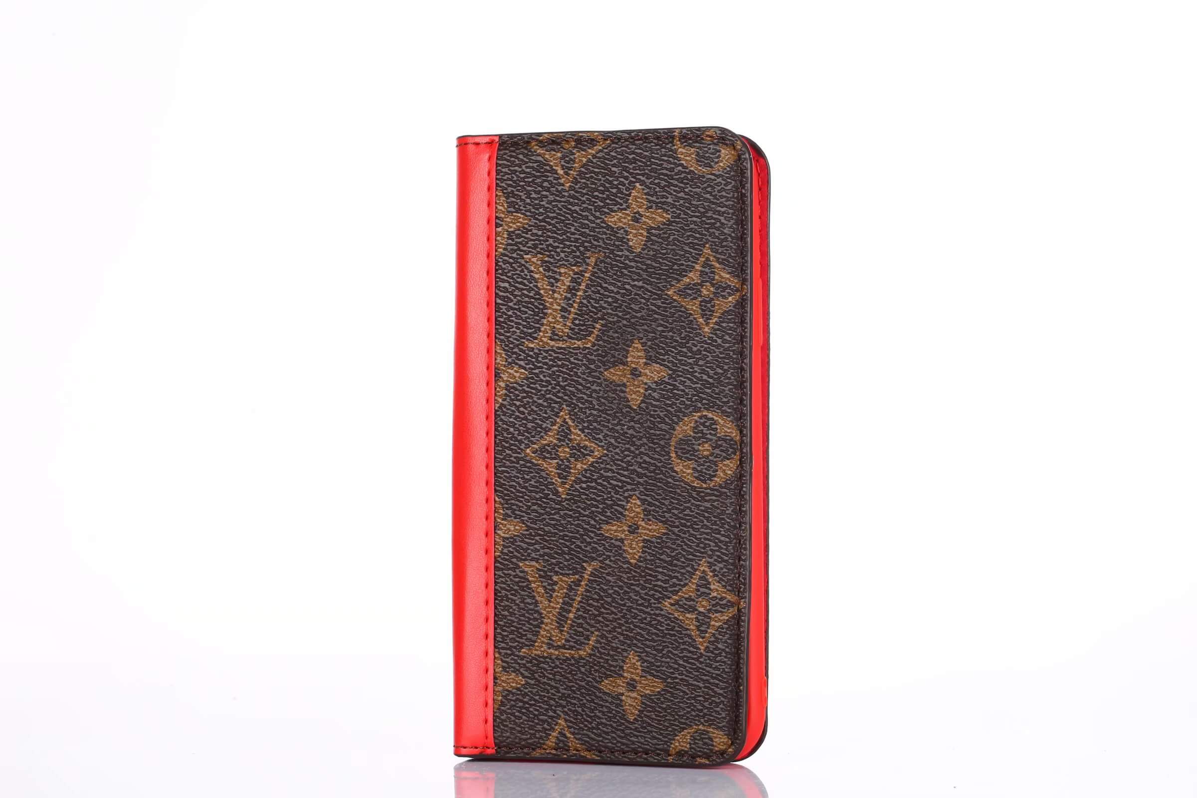 Classic Red Louis Vuitton Monogram x Supreme Logo iPhone XS Max Wallet  Leather Case