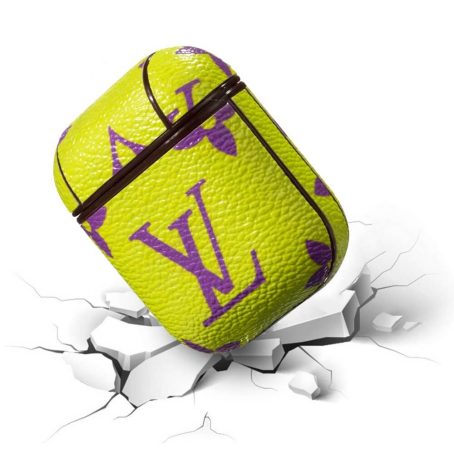 Louis Vuitton AirPods Pro 1 2 3 Case - Neon Yellow