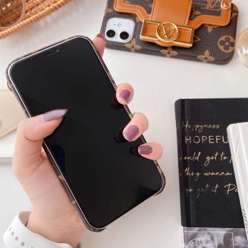 Louis Vuitton Dauphine mm Monogram Brown Card Holder Case for iPhone 11 12 13 14 15 Pro Max