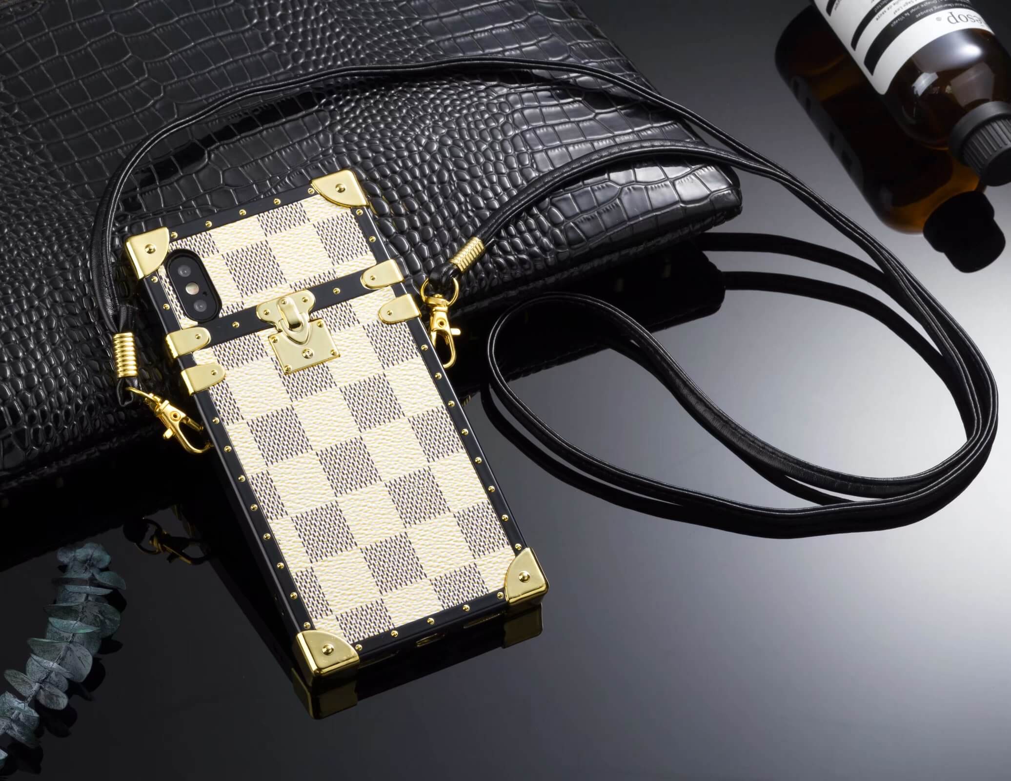 Louis Vuitton Eye Trunk Case for Samsung Galaxy S22 S21 Ultra Plus Note 10 20  Ultra - White checkerboard - Louis Vuitton Case