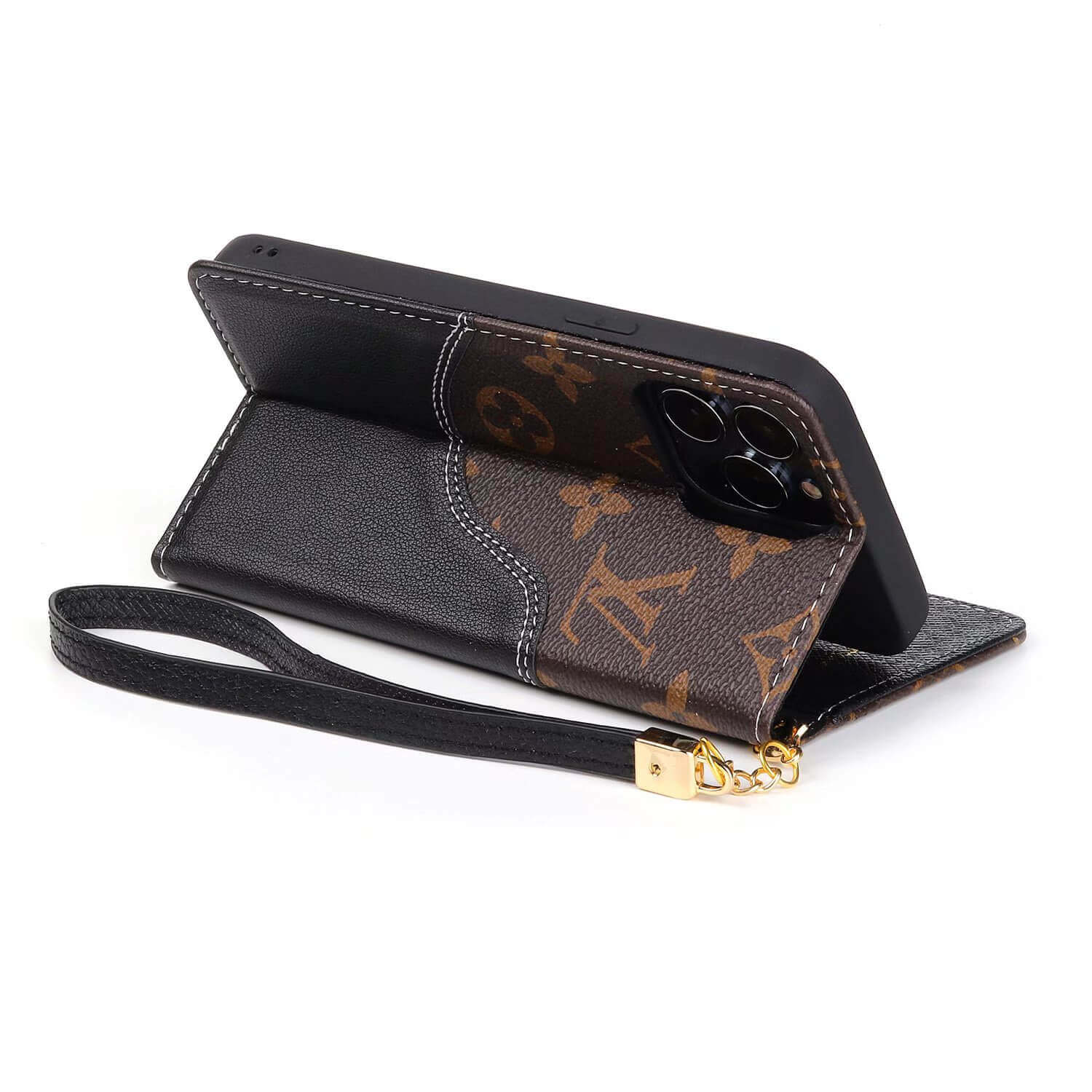 LV Wallet Case Brown Leather – iphone14cases