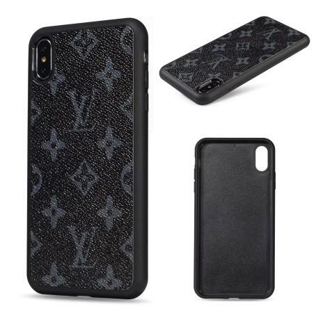 Louis Vuitton Eclipse Monogram Thin Leather Case for iPhone 14 13 12 11 Pro Max Xs XR 7 8 Plus 13 12 Mini
