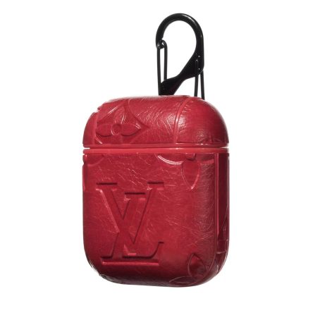Louis Vuitton Empreinte Leather Airpods 1 2 3 Pro Case - Red