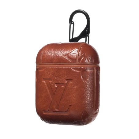 Louis Vuitton Empreinte Leather Airpods 1 2 3 Pro Case - Brown