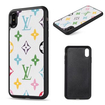 Louis Vuitton White Monogram Thin Leather Case for iPhone 13 14 12 11 Pro Max Xs XR 7 8 Plus 13 12 Mini