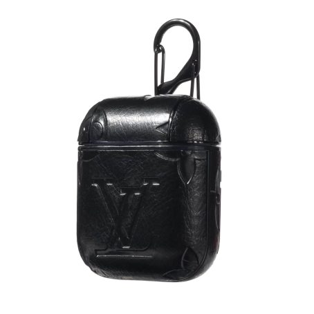 Louis Vuitton Black Empreinte Leather Airpods 1 2 3 Pro Case