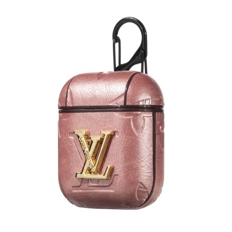 Louis Vuitton Empreinte Leather with Metal LV Airpods Pro 1 2 3 Case - Pink