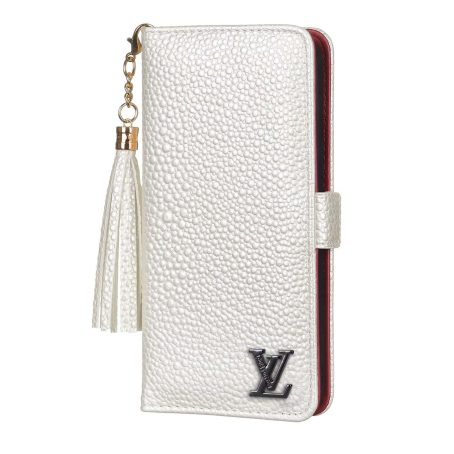 Louis Vuitton White Wallet Case for iPhone 12 11 13 14 Pro Max Xs Max XR 7 8 Plus