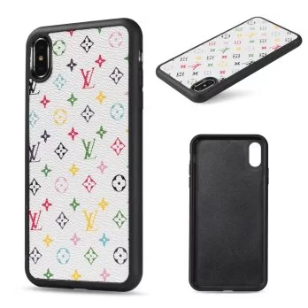 Louis Vuitton White Small Monogram Thin Leather Case for iPhone 11 12 13 14 Pro Max Xs XR 7 8 Plus 13 12 Mini