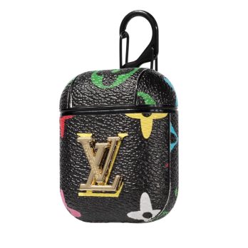 Louis Vuitton Neon Monogram with Metal LV Airpods Pro 1 2 3 Case