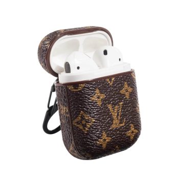 Louis Vuitton Small Brown Monogram Airpods Pro 1 2 3 Case