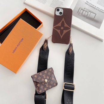 Louis Vuitton On Strap Bumper Case for iPhone 15 14 13 12 11 Pro Max