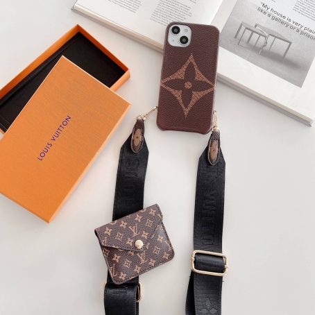 Louis Vuitton On Strap Bumper Case for iPhone 14 13 12 11 Pro Max