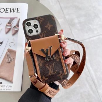 [HOT] Louis Vuitton Brown Monogram Back Wallet Case iPhone 15 14 13 12 11 Pro Max