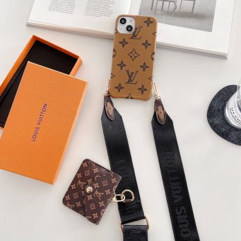 Louis Vuitton Yellow Monogram On Strap Bumper Case for iPhone 15 14 13 12 11 Pro Max
