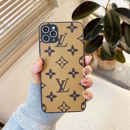 Louis Vuitton Yellow Monogram Case Camera Cover for iPhone 15 14 13 12 11 Pro Max XR Xs 7 8 Plus
