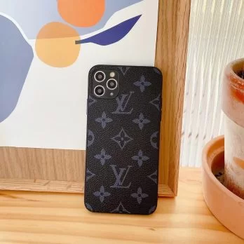 Louis Vuitton Eclipse Monogram Case Camera Cover for iPhone 16 15 14 13 12 11 Pro Max XR Xs 7 8 Plus