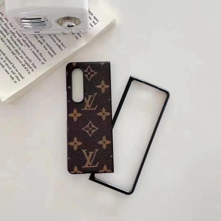 Louis Vuitton Monogram Leather Protective  Case for Samsung Galaxy  Z Flip 3/ Z Flip 1 2/ Z Fold 2/ Z Fold 3