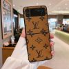Louis Vuitton Brown Monogram Leather Protective Case for Samsung Galaxy Z Flip 3, Z Fold 3