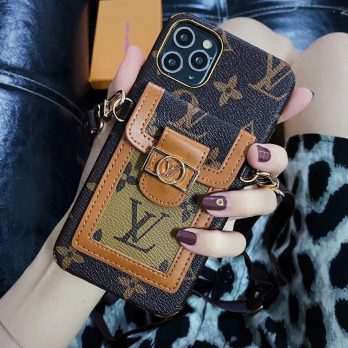 Louis Vuitton Dauphine mm Monogram Card Holder Case iPhone 15 13 14 Pro Max Xs Max XR 7 8 Plus 12 Pro Max
