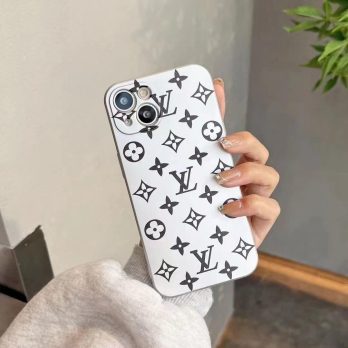 Louis Vuitton Monogram Thin Silver TPU Case for iPhone 11 12 13 14 Pro Max Xs XR 8 7 Plus