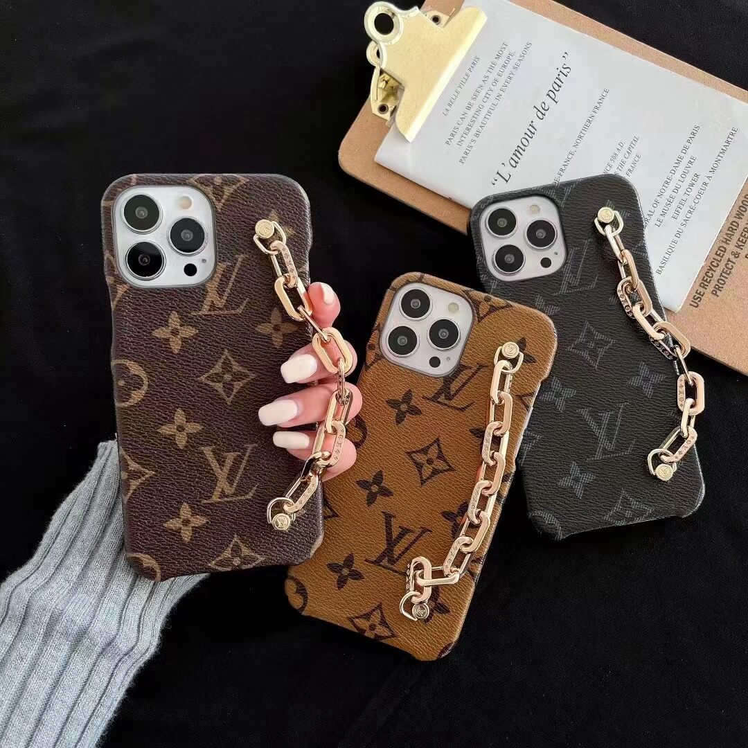 $35.65 Luxury Chain LV Leather Back Case For iPhone 11 Pro Max