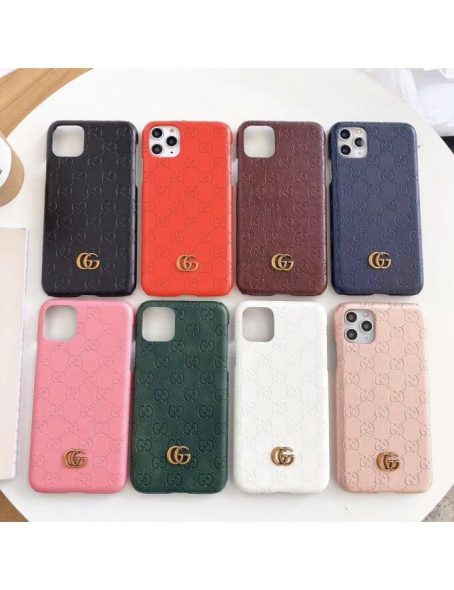 G G Leather Case for iPhone 14 Plus 13 12 11 Pro Max Xs XR 7 8 Plus
