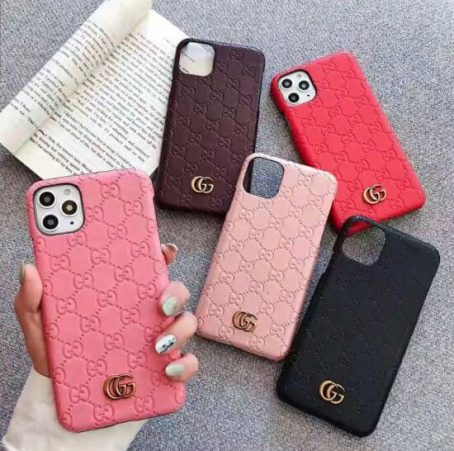 G G Leather Case for iPhone 15 14 Plus 13 12 11 Pro Max Xs XR 7 8 Plus