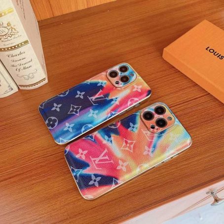 [FASHION]Louis Vuitton Colorful Thin Case for iPhone 14 13 12 11 Pro Max