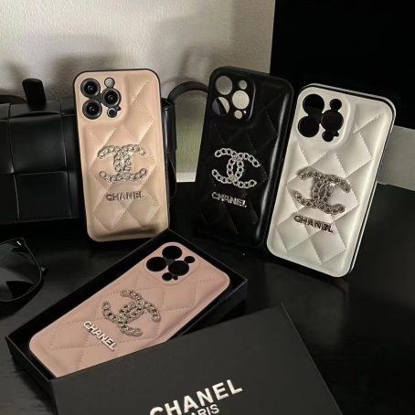 Chanel Soft Leather Case for iPhone 11 12 13 14 15 Pro Max