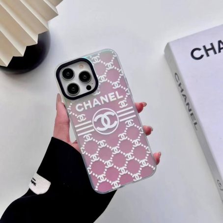 Chanel Laser Reflective Thin Case for iPhone 15 14 12 13 11 Pro Max