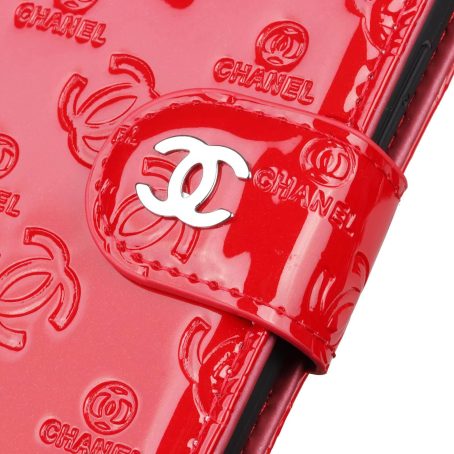 Chanel Embossed Leather Wallet Case for iPhone 12 11 13 14 15 Pro Max Xs Max XR 7 8 Plus