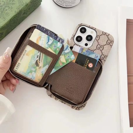 [CROSSBODY]Gucci Wallet Purse Case for iPhone 15 14 13 12 11 Pro Max