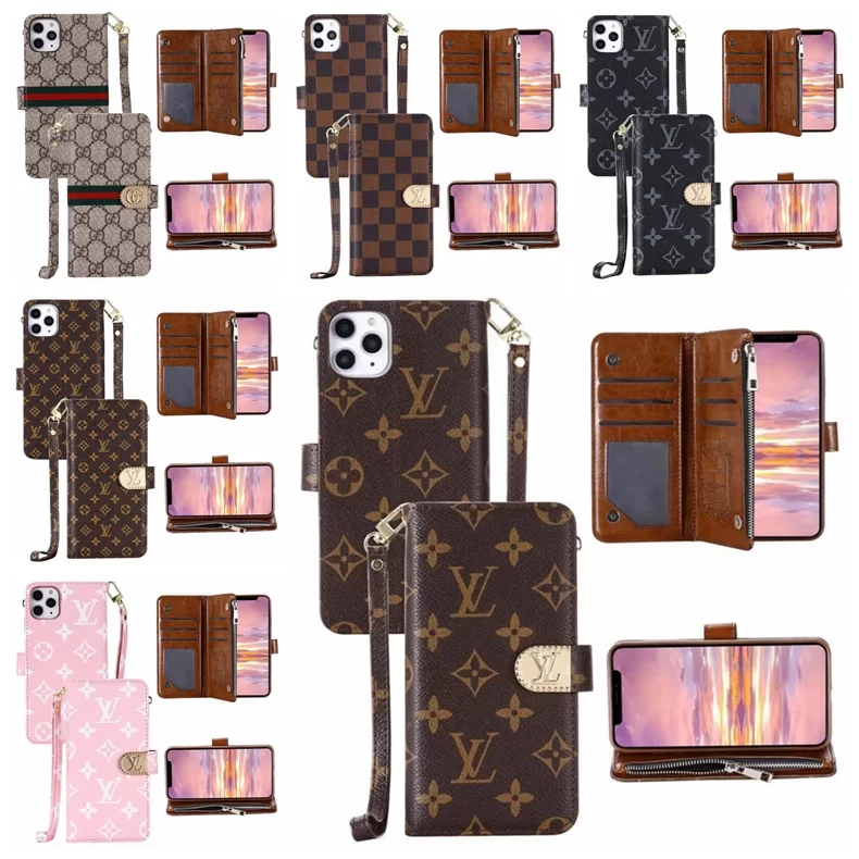 Louis Vuitton Wallet Cover Case For Apple iPhone 15 Pro Max Plus