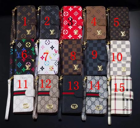 Louis Vuitton Brown Monogram Wallet Case for iPhone 15 ,15 Plus, 15 Pro, 15 Pro Max