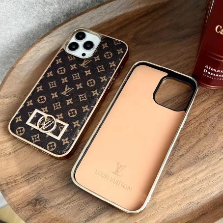 Louis Vuitton Premium Leather Case for iPhone 15 14 13 12 Pro Max