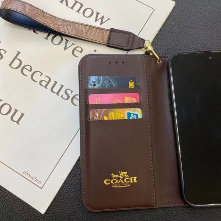 Coach Premium Leather Wallet Case Samsung Galaxy Phone