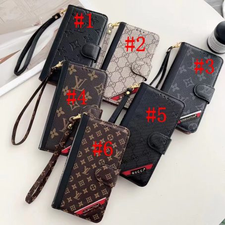 Louis Vuitton Leather Wallet Case for iPhone 12 11 13 14 15 Pro Max