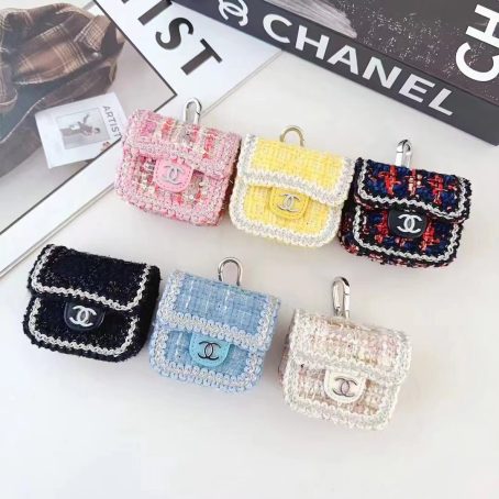 Chanel Tweed Quilted Case Cover for Airpods 1 2 3 Pro 2nd