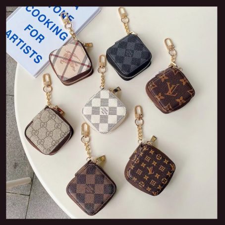 Louis Vuitton Leather Square Case Cover for Airpods 1 2 3 Pro 2nd